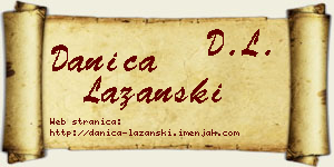 Danica Lazanski vizit kartica
